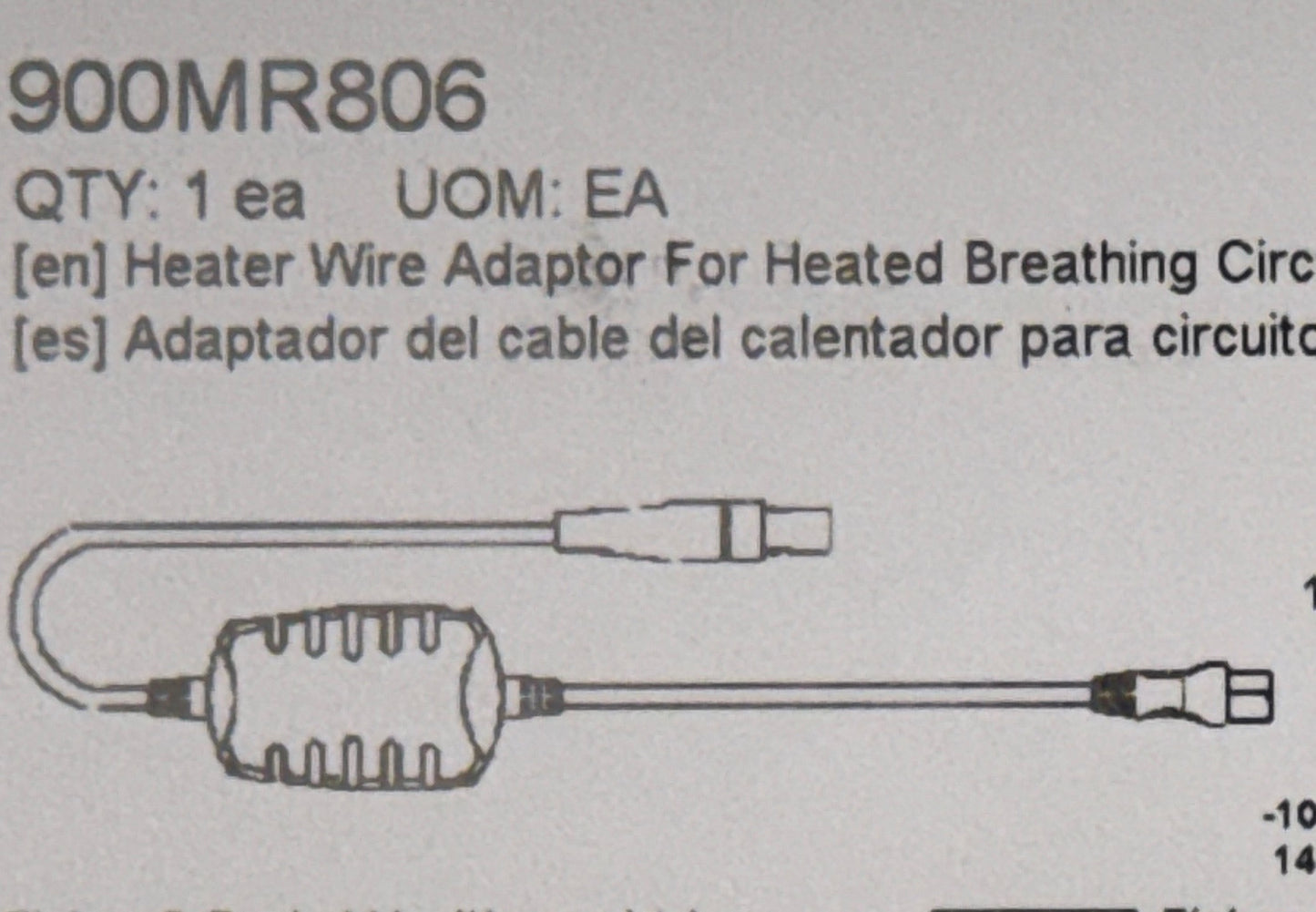 Fisher & Paykel Healthcare 850™ System Inspiratory Heater Wire Adapter