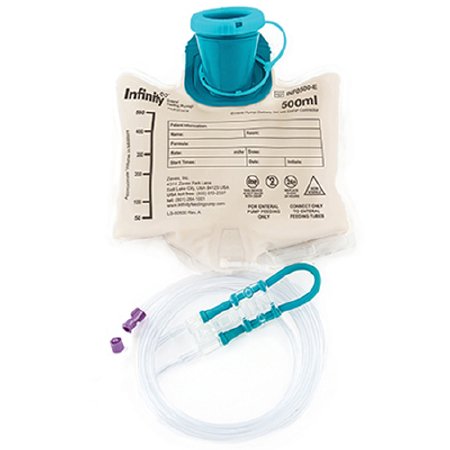 Zevex EnteralLite Infinity 500ml Delivery Set With ENFit Connector Only