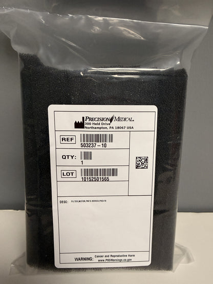 Precision Medical PM15 Filter, Motor, 10/pack, front package view
