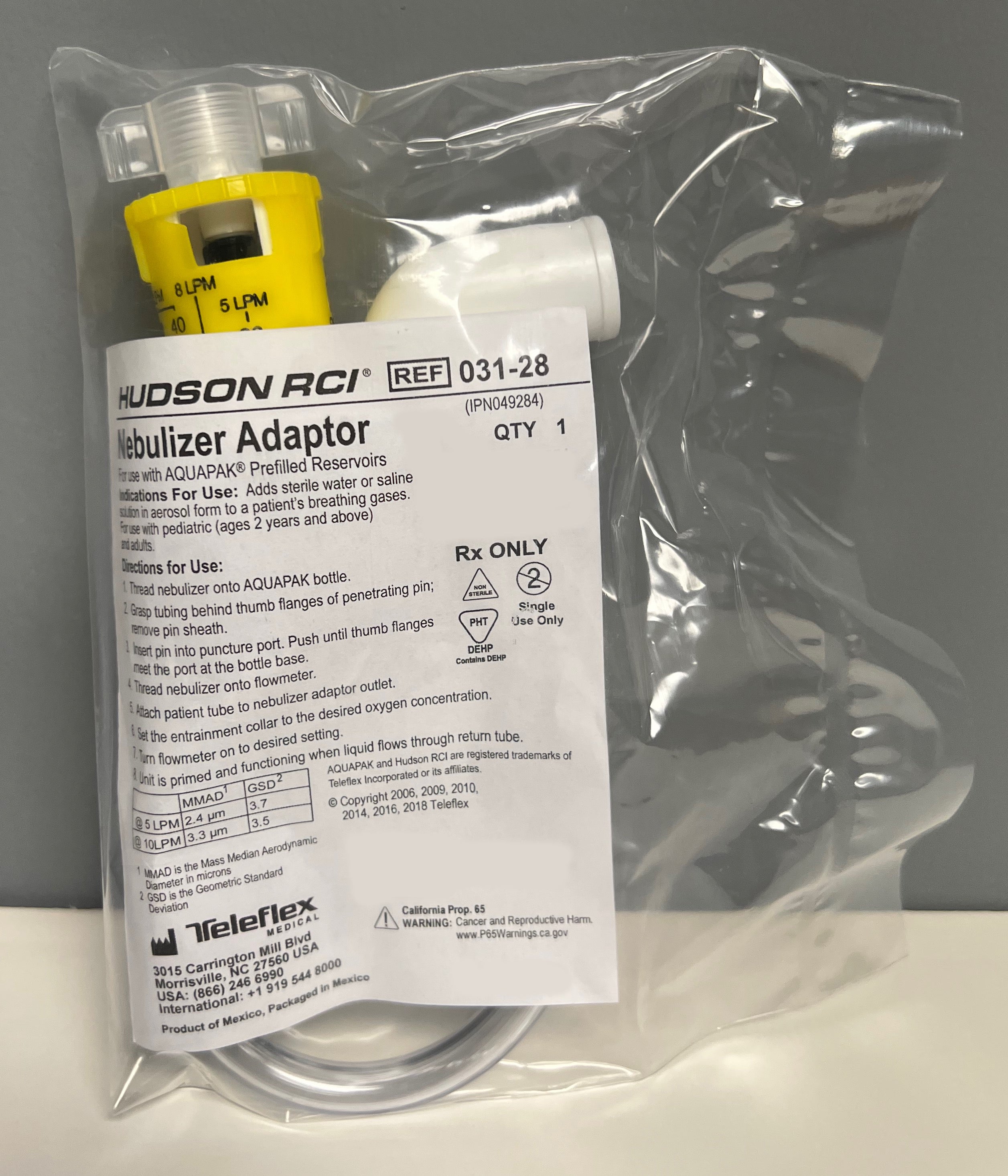 Teleflex Adapters Teleflex Nebulizer Adapter, Yellow – Tri-Med Medical Supplies, Inc.