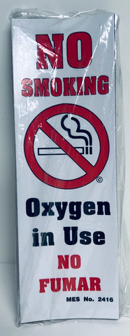 MES Magnetic "Oxygen In Use" Sign - Price Reduced for Clearance