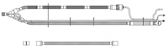 CareFusion Pulmonetics Single Limb Heated Circuit; w/PEEP; 15mm; Pediatric