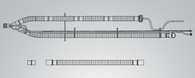 Pulmonetics Patient Circuit Without PEEP, 22 mm SPU Single Heated Wire