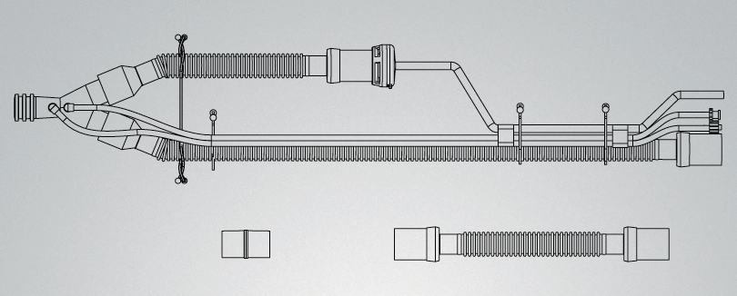 Pediatric Dual Ventilator Circuit Without PEEP