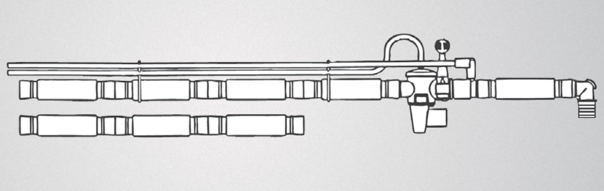 Adult Single-Limb Portable Ventilator Circuit, 3/16"